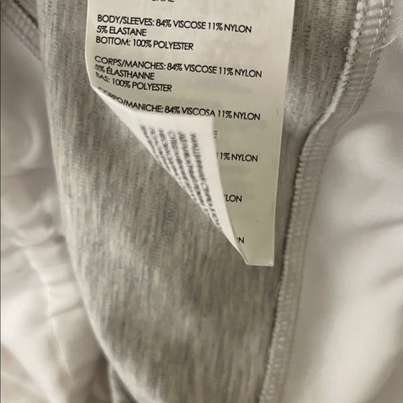 Club Monaco Light Gray Sweatshirt with White Drawstring Hem - Picture 11 of 11